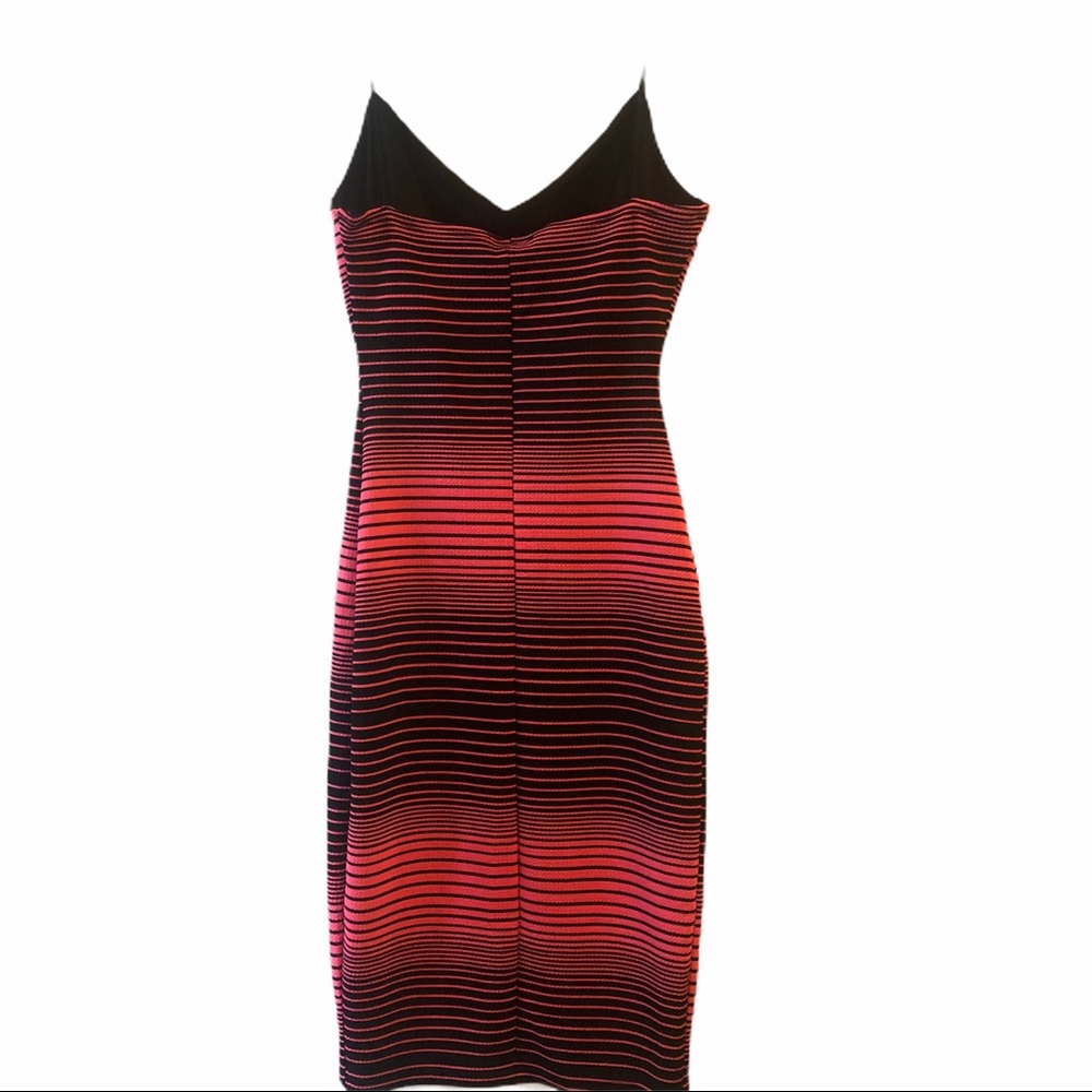 Hot Pink Striped Dress